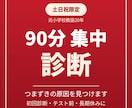 土日祝限定90分集中でつまずきを診断し指導します 土日祝の90分で、初回診断やテスト前の立て直しに対応します イメージ1
