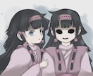 商用利用料込み｜暗めで静かなイラスト制作します 一枚絵、立ち絵制作します。アイコン、MV、グッズなどに◎ イメージ6