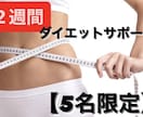 2週間＊残り3名　激安でダイエットサポートします ダイエットのプロが2週間サポート致します！！ イメージ1