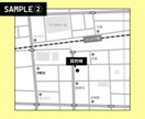 修正無制限！お好きな住所でマップ作成します チラシ・HP・名刺に魅力的な地図で印象アップ！ イメージ3