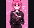 可愛いオリジナルの女の子イラストをお描きします 少しレトロで個性のあるイラストをお描きします！ イメージ9