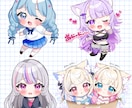 商用◎Vtuber・IRIAM立ち絵作成します キャラデザ・パーツ分け・KV丸投げOK！商用利用柔軟対応。 イメージ4