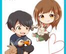似顔絵アイコン(アニメ風)お描きします ～普通等身・ミニキャラどちらでも対応可～ イメージ7