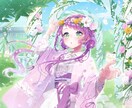 可愛い女の子の１枚絵イラストお描き致します ＊動画（歌ってみたやサムネイル等）、ゲーム、書籍などにぜひ！ イメージ2