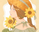 商用◎SNS用アイコン、イラストカット作成します 柔らかいタッチで制作、用途に合わせて丁寧にヒアリング致します イメージ7