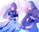 サムネイルや歌ってみたMV等のイラストを作成します 1枚絵、サムネイルイラスト、MVイラスト、立ち絵など イメージ4