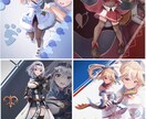 一枚絵、立ち絵、サムネ、パーツ分けなんでも描きます VTuver、歌い手様　活動者の方！ イメージ4