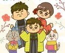 やさしい雰囲気の似顔絵を描きます 記念日やアイコンにおすすめです♪ イメージ5