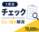 決算前の一年間分の会計データを確認  修正します 【決算前チェック・確認だけOK】数字の違和感・不明点を解消 イメージ1