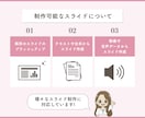 働く女性に！特典用スライド制作します 実績作りのため【1枚400円】の限定価格！女性起業家様向け◎ イメージ3