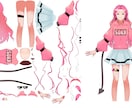 Live2Dキャラデザ〜モデリングまで全部やります 先着2名モニター募集！格安で承ります！ イメージ2