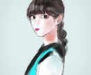 写真から似顔絵作成致します 似てる！かわいい！リアルだけどちゃんとかわいい似顔絵作成。 イメージ5