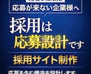 3社限定｜採用サイト制作します 求人が来ない原因を設計で改善します。 イメージ1