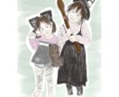 お写真を元に柔らかい色彩でイラストを作成いたします 思い出の大切なお写真をほんわかしたイラストに残しませんか❁︎ イメージ6