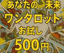今のあなたに必要な強いメッセージをお届けします 500円ワンタロット占い～未来が不安なあなたへ～ イメージ1