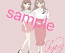 SNSアイコン、ヘッダー向けのイラストお描きします あなたの心が瞬く間に煌めくワルツ イメージ4