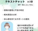 葛藤や不安の原因を突き止め、心に寄り添います 早朝深夜対応可★60分間チャット★顔出しなし・音声なしで安心 イメージ1