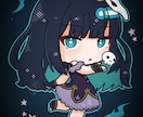 目立つミニキャライラスト描きます 立ち絵、配信キャラクター、グッズに！ イメージ2