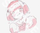 1枚絵描きます シンプルでまとまった色使いで、デフォルメされ過ぎない等身 イメージ5