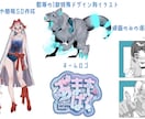 最短納期1週間！IRIAMライバーセット制作します 立ち絵、ネームロゴ、SDイラストの即デビュー可セット！ イメージ5