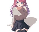 可愛い女の子描きます 最低価格の2000円で超可愛いイラスト描きます〜！ イメージ1