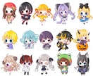 差分7個！ポップで可愛いデフォルメイラストかきます SNS・ブログ・動画配信等で使える！表情差分7個セットです♪ イメージ10