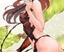 アイコン/動画用サムネイル等、一枚絵描きます オリジナルキャラクターやイメージを1枚絵に描き起こします！ イメージ3
