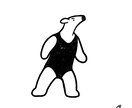 モノクロでシンプルに動物を描きます モノトーンであたたかみのあるイラスト イメージ5