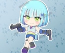 商用料込！かわいいアニメタッチのミニキャラ描きます アイコンやグッズ等に使えるイラスト作成します イメージ6