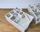 ３Dプリンターにて1/100住宅モデルを制作します 住宅の新築・設計時の打合せ、新築祝いなどの贈答品などに イメージ7