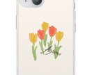 スマホケース デザインします シンプル可愛いお花モチーフのスマホケース デザインします イメージ1