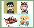 あなたの特徴を取り入れたデフォルメキャラを描きます オリジナルキャラをSNSのアイコンやプレゼント！商用利用〇！ イメージ7