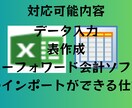 Excelを使ったデータ入力・集計承ります Excelを使ったデータ入力・仕訳・集計ならお任せください！ イメージ2
