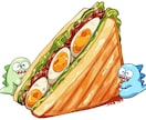 色鮮やかな食べ物のイラスト描きます 色鮮やかで目を引く料理のイラスト、いかがでしょうか！ イメージ2