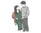 商用OK！オシャレ線画イラスト描きます アイコン、挿絵、ウェディングイラストにも♪ イメージ5