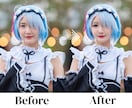 自然な美肌から劇的コスプレ加工まで承ります 最短3日納品！自撮りも一眼レフもOK！あなたの理想を形に イメージ2