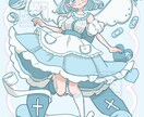 ふんわりかわいい女の子描きます グッズ作成などへ　リボンとフリルがポイント！ イメージ2