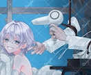 動画用サムネイルやヘッダーイラストを制作いたします 配信や歌ってみた、SNSヘッダーなどにも イメージ3