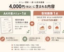 飲食店のメニュー更新と告知画像を制作します メニュー更新10項目＋選べる告知画像1点 イメージ4