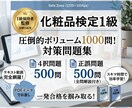 日本化粧品検定1級オリジナル1000問提供します 【1級保持者監修】圧倒的ボリューム1000問 択一＋正誤 イメージ1