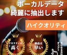 カラオケのボーカルを綺麗に抽出します カラオケのピッチ補正ができる！伴奏を差し替えられる！ イメージ1