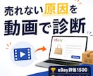 eBay・Etsyで売れない原因を動画で診断します なぜ売れないのか、動画でピンポイントに診断します イメージ1