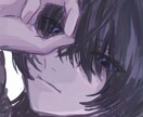 不穏なアイコン描きます アイコンなどに。正方形×顔アップお届けします イメージ2