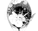 挿絵など！幻想的なモノクロイラスト描きます 幻想的で夢のようなイラストを描きます イメージ2