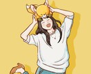 商用OK!ペットも!似顔絵アイコン描きます あたたかく優しいタッチの似顔絵アイコン描きます。 イメージ1