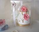 お花いっぱい✳︎のクレイケーキお作りします 結婚式のウェルカムスペースにお子様のお祝い贈り物にどうぞ☆ イメージ4