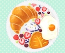 美味しそうなポップな食べ物のイラストを描きます アイコンだけではなく３Dテクスチャなど様々な用途に使えます イメージ4