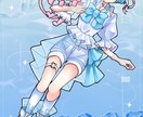 可愛い系メイン！理想のキャラクター描きます 衣装おまかせのコテキャ依頼なども承ります！ イメージ2