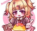 かわいいデフォルメキャラアイコン描きます 小物付きデフォルメキャラアイコン作成します！ イメージ1