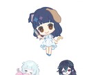 SDキャラ/デフォルメキャラ作成します グッズなどに適したキラキラした色合い・可愛いデフォルメキャラ イメージ2